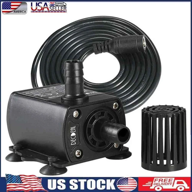 POOL SUBMERSIBLE WATER Pump 400L/h Flow Rate Fountain Aquarium