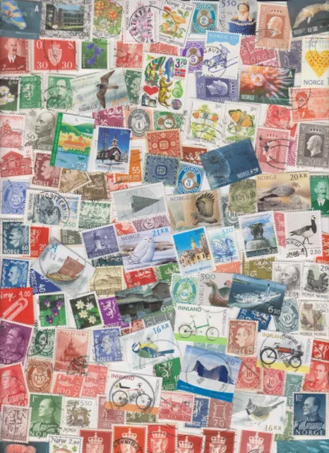 Norway : 140 Used Stamps