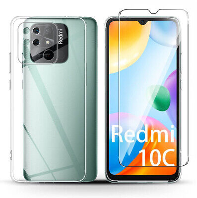 Coque Pour Xiaomi Redmi 10C Silicone Transparente + Verre Trempe Little Boutik®