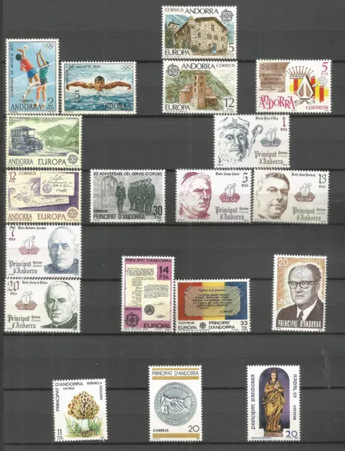 Andorra Española Conjunto De Series Completas ** Nuevas Valor Cat. 6,16 Euros