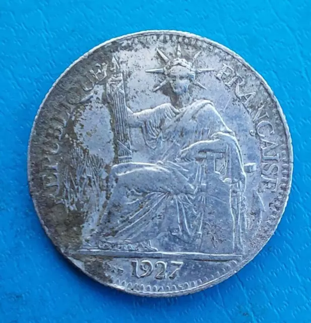Indochine French Indo China 10 cents argent silver 1927 A km 16.1