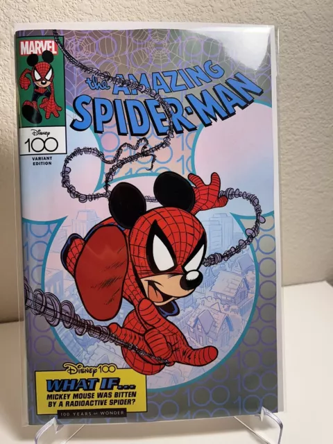 Amazing Spiderman #35 Sciarrone Disney100 Variant Mickey Homage 300 2023 NM