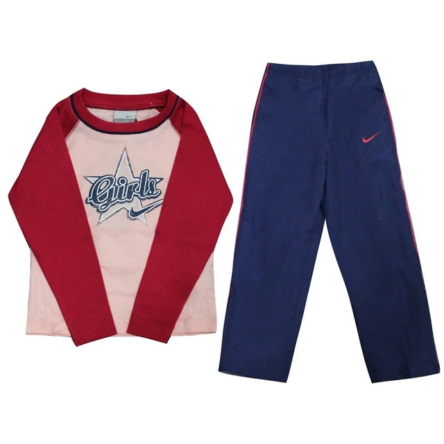 Girls nike sales tracksuit top