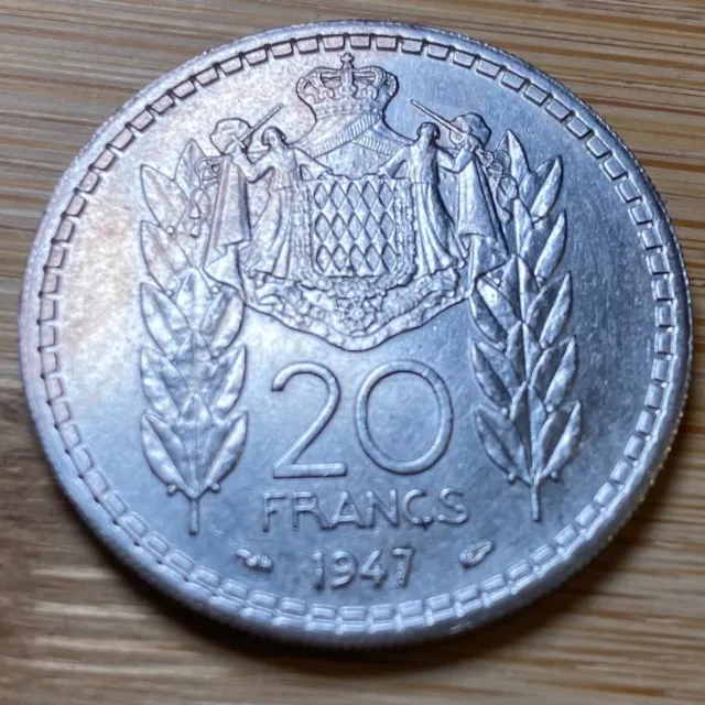 Piece De 20 Francs  Monaco 1947 (1218)
