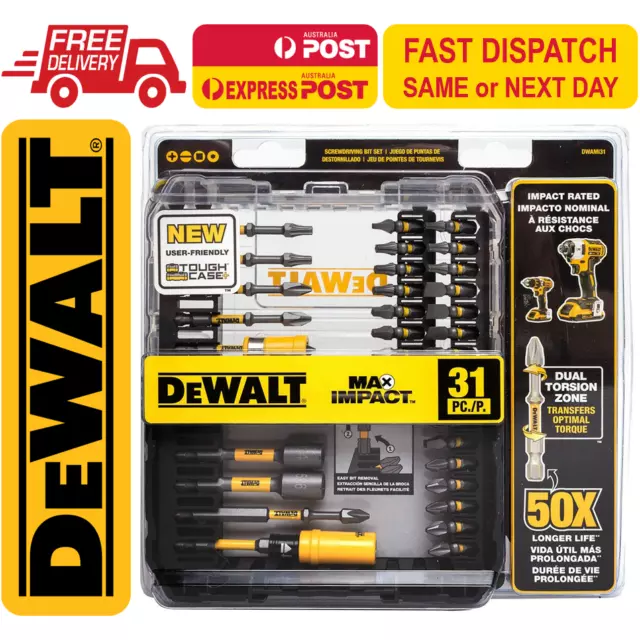 DEWALT Max Fit Screwdriving Bit Sets with ToughCase+ System