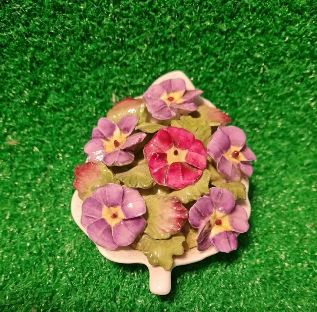Aynsley..Bone China "April" Primrose Flower/Leaf Hand Crafted England