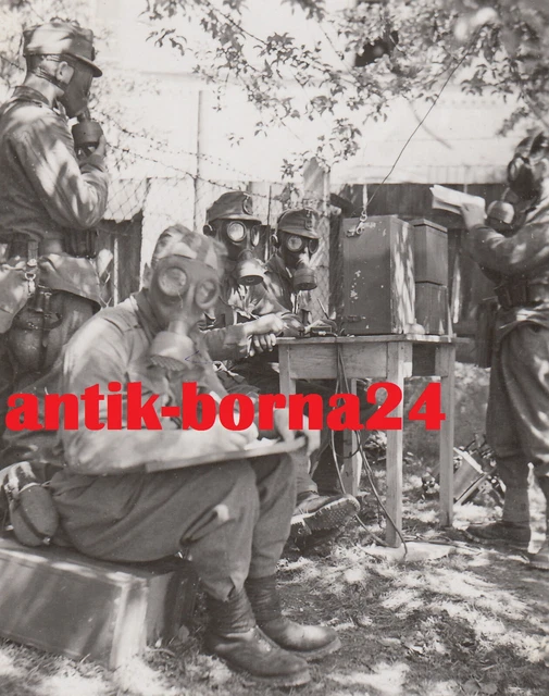 Foto WH 3. Gebirgs-Division Funker Funkgerät Gasmaske Gebirgsjäger Geb.Jg.  *167