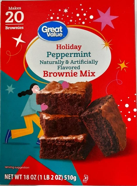 HOLIDAY Peppermint' Brownie Mix miscela da forno 510 gr originale USA