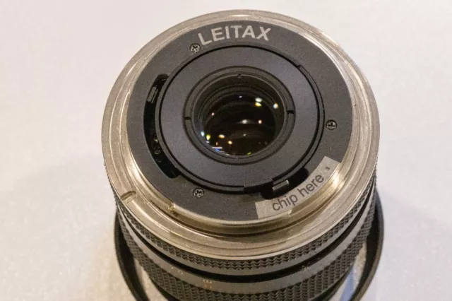 CLA'd [Opt Mint] Contax Zeiss T* 35mm F/2.8 AEJ Lens w/Leitax Canon EF Mount