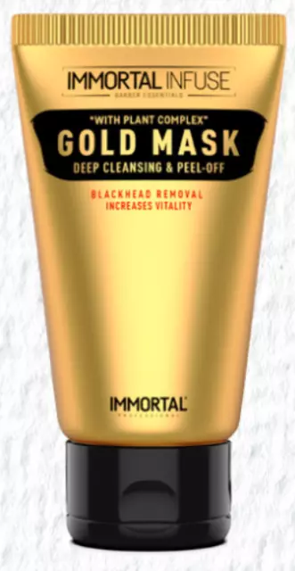 EUR 77,56/L IMMORTAL INFUSE GOLD MASK DEEP CLEANSING & PEEL OFF  - 3x 150ml