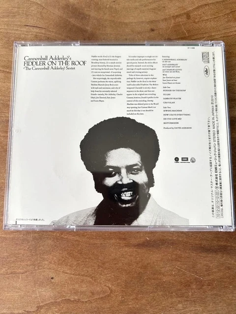 JAPAN EDIT. CD Cannonball Adderley Fiddler on the Roof avec Obi EUR 49 ...