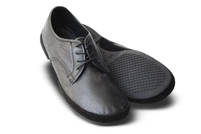 Tadeevo Ultra-minimalist Derby Black Leather Shoes Mens EUR 42/US 9, Work Office