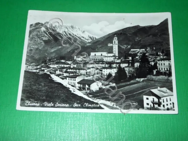 Cartolina Clusone - Valle Seriana - Panorama 1956