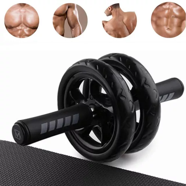 Ab Roller Wheel Abdominal Fitness Gym Exercise Equipment Core Workout  Training