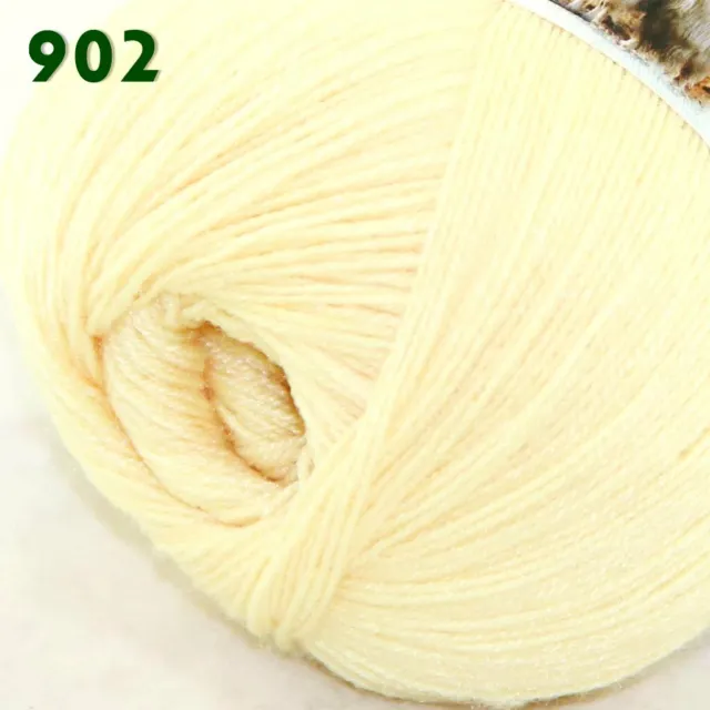 Sale 1 Ballsx50gr LACE Rugs Acrylic Wool Cashmere Hand Crochet Knitting Yarn 902