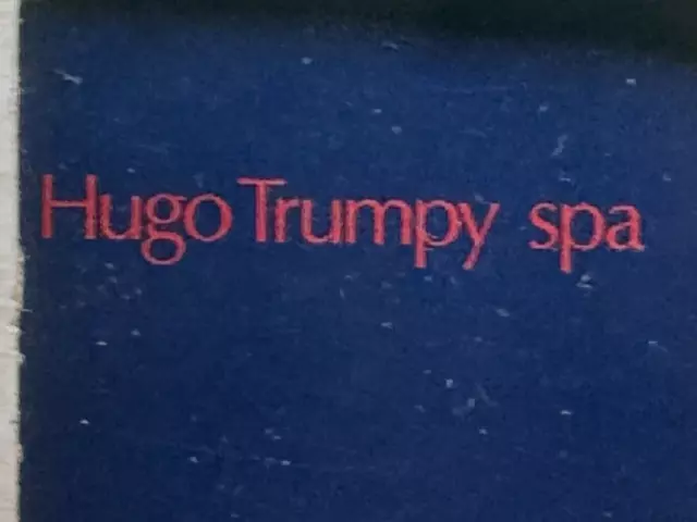 coll.pubblicitario    "HUGO TRUMPY spa "  mazzo carte da gioco