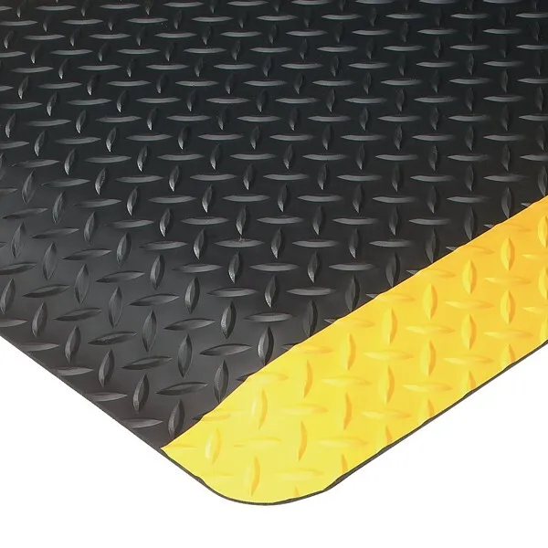 Anti Fatigue Diamond Plate Floor Mat 9/16 thick 2'x8' Lightly Used