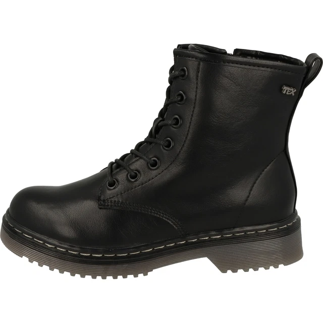 Indigo Fille Chaussures Tex Hiver Bottes Fourrées à Lacets 452-087 Noir Reißv 2