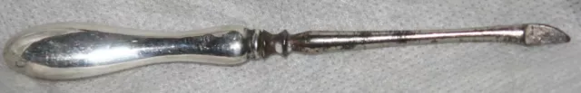 Original ANTIQUE VICTORIAN sterling silver NAIL BLADE~THREE+ Hallmark-