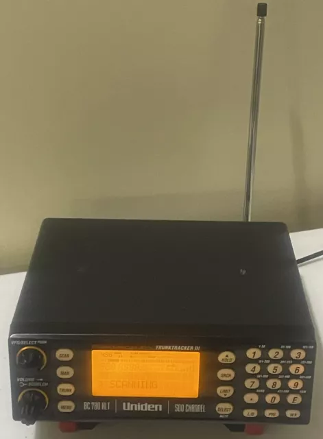 Escáner de 500 canales con antena Uniden Bearcat BC 780 XLT Tronk Tracker III