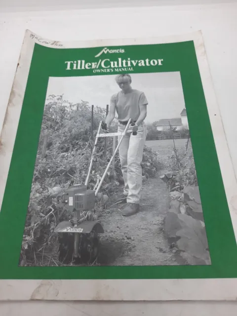 Manual del propietario Mantis Tiller Cultivator