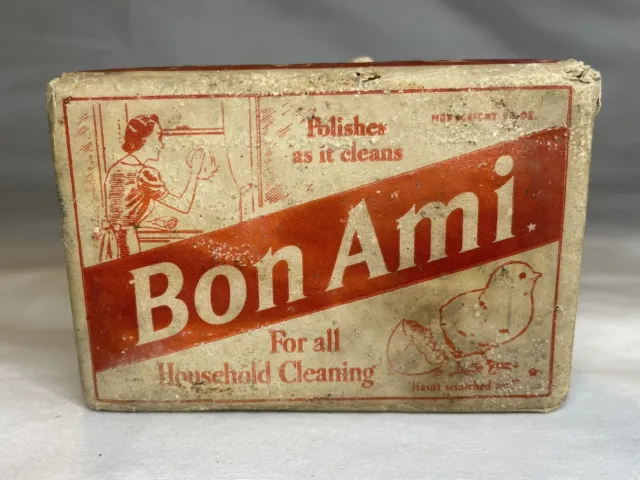 Vintage Bon Ami Cleaning Cake NOS Discontinued SEALED All Natural Bar *OLD*