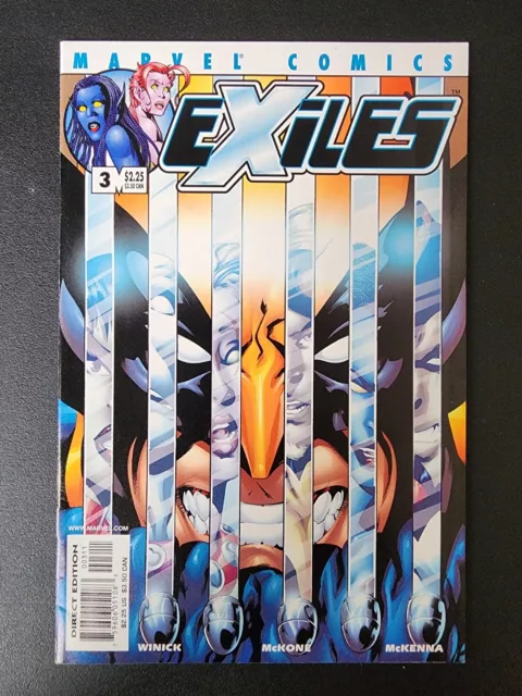 Marvel Comics Exiles #3 October  2001 Mike Mckone Cover (a)