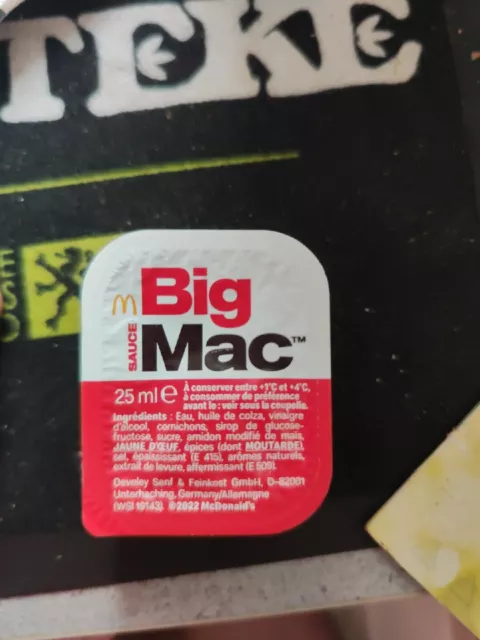 McDonald's ORIGINAL Big Mac Sauce - Limited Édition rare France collection neuf