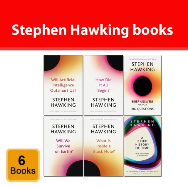 Stephen Hawking Collection 6 Books Set Brief Answers to the Big Questions