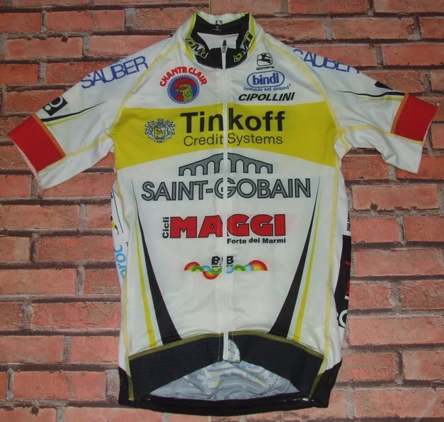 Maillot Cyclisme Vintage Giordana, Liberty Seguros Würtz, Taille XL, état Correct