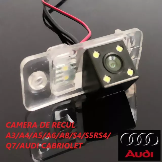 Caméra de recul HD Compatible AUDI A3/A4/A5/A6/A8/S4/S5/RS4/Q7/AUDI CABRIO+ LED