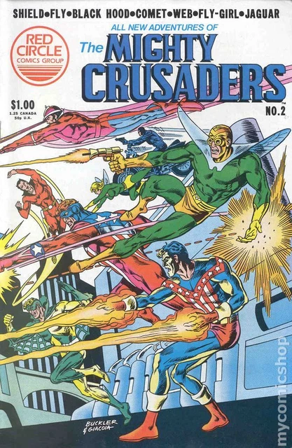 Mighty Crusaders #2 VG 1983 Stock Image Low Grade