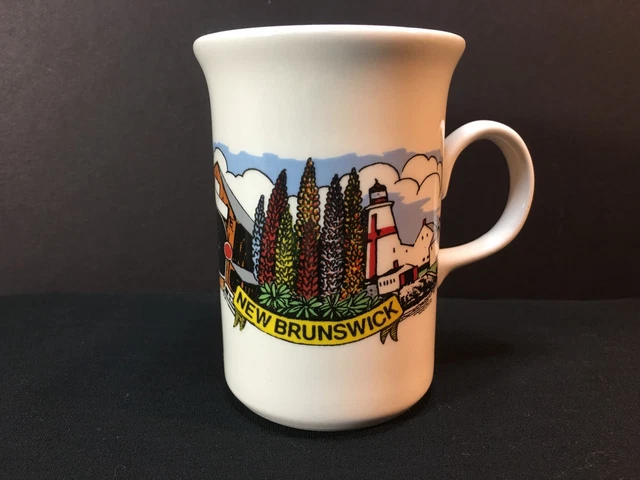 Mug Coffee New Brunswick Canada Colorful Lighthouse England Artsy Tea Souvenir