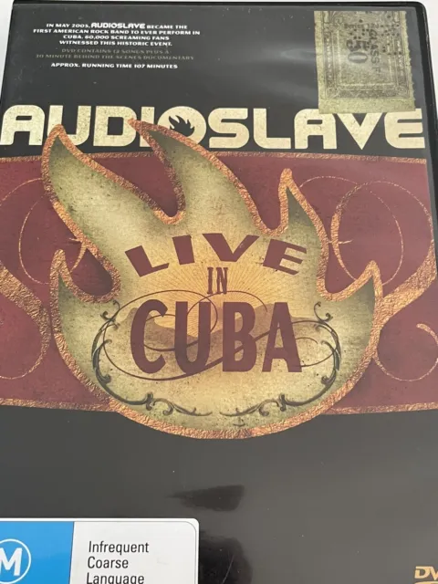 Audioslave Live in Cuba DVD Like New