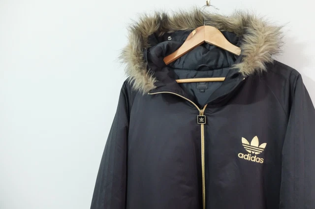 RARE ADIDAS CHILE 62 hooded thick padded Jacket black XL 2008