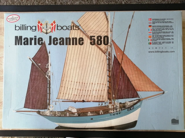 Maquette Bateau Billing Boats Marie Jeanne 580, échelle 1:50, En Bois, Neuve En Boîte