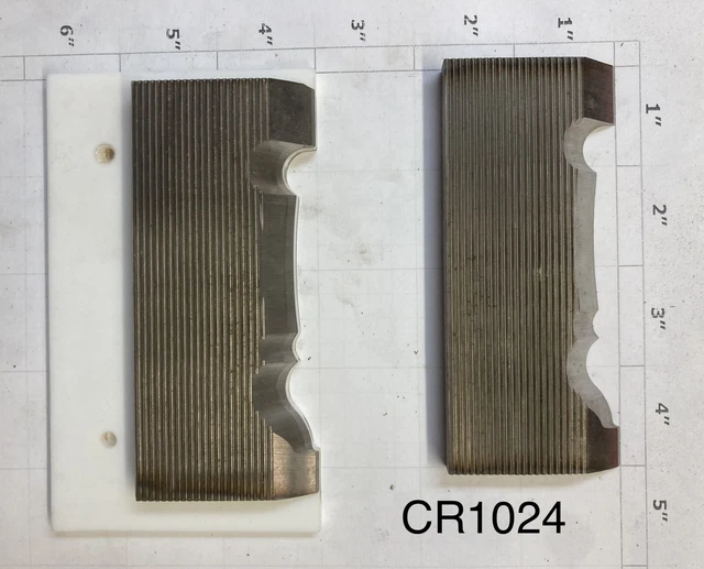5/16 Corrugated High Speed Steel Molding Knives - Crown Molding Profile -