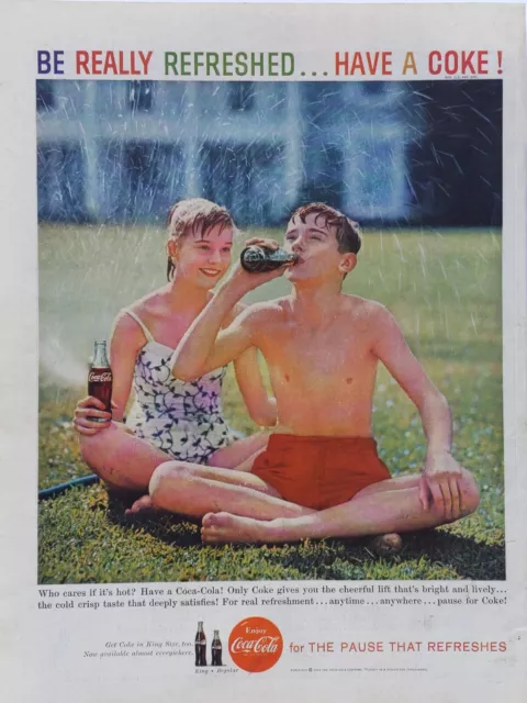 1959 vintage Coca-Cola print ad. Have a coke!