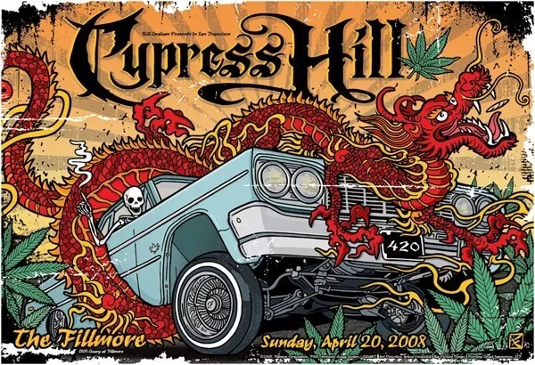 Cypress Hill Poster Fillmore April 2008