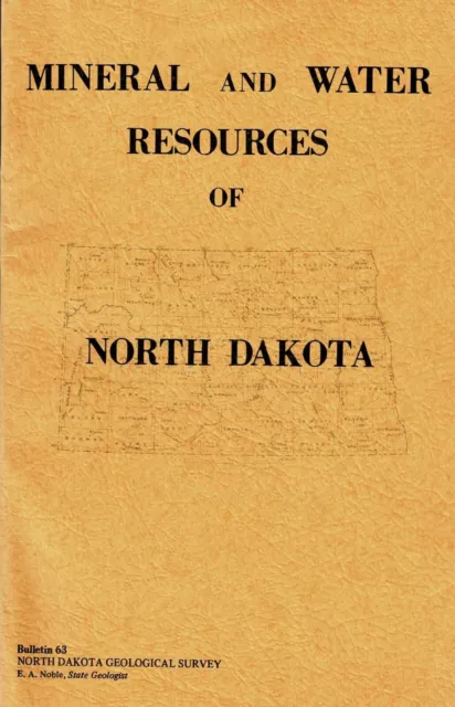 Mineral and Water Resources of North Dakota: United States Senate Report