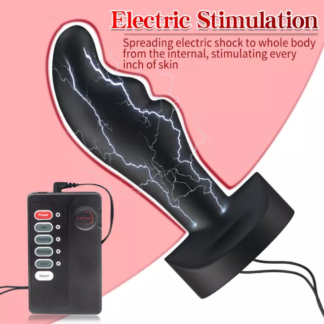 Electric E-Stim Therapy Electro Therapy Pulse An us / Va gina Plug Dilator Set