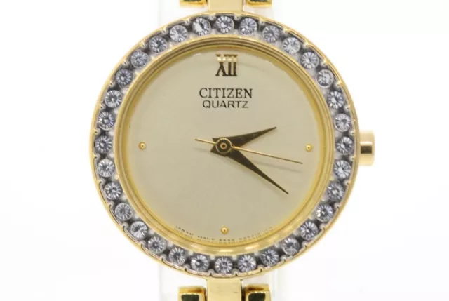 Donna Citizen EJ4072-56P Color Oro Quadrante & Custodia Cristallo Accented Watch