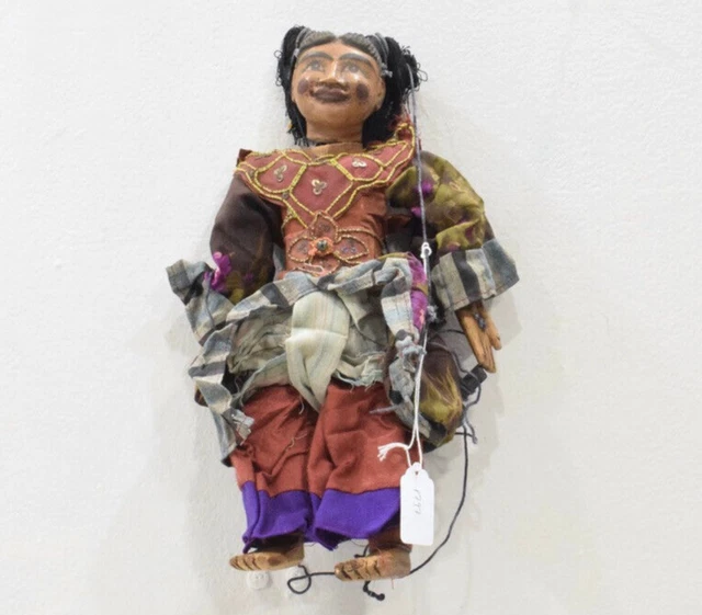 Puppet Marionette Wood Burmese Puppet Folk Art