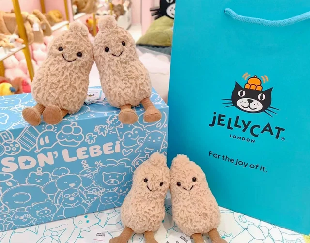 JELLYCAT AMUSEABLES PEANUT Plush Toy With Tag & Dust Bag Peanuts Dolls ...