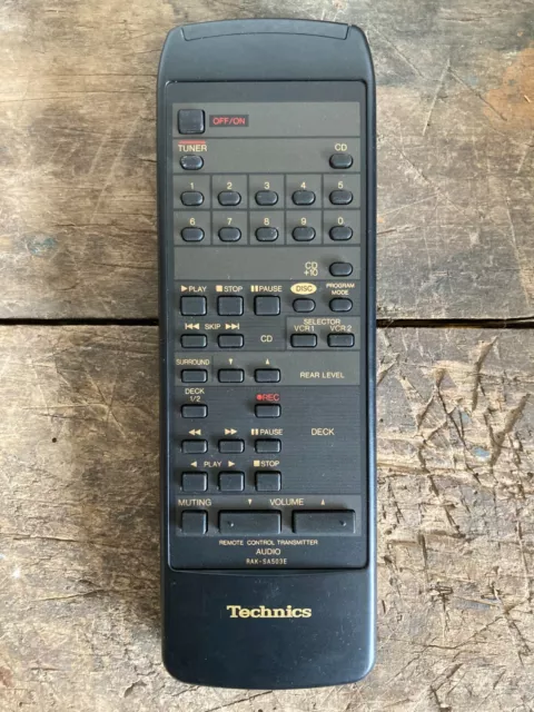 TECHNICS RAK-SA503E AUDIO REMOTE CONTROL TRANSMITTER/TECHNICS SA-GX Télécommande