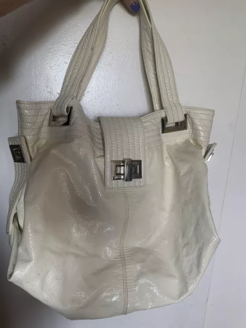 kooba natasha 2way patent leather tote