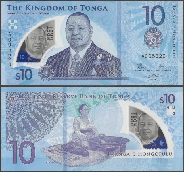 Tonga Neuf B227a 10 Paanga 2023 @ Ebanknoteshop 2
