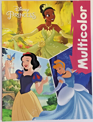 Princess Malbuch Disney Multicolor Din Mit 16 Farbigen Bilder Zum Ausmalen Eur 6 70 Picclick De