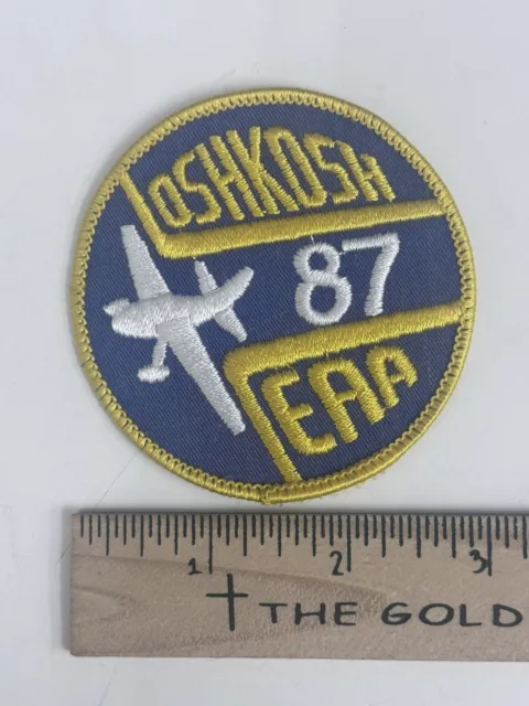 Airplane OSHKOSH 87 EAA EXPERIMENTAL AIRCRAFT ASSOCIATION Patch 1987