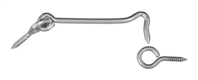 National Hardware N122-358 Zinc Plated Steel V2106 Series Gate Hook 6 in.